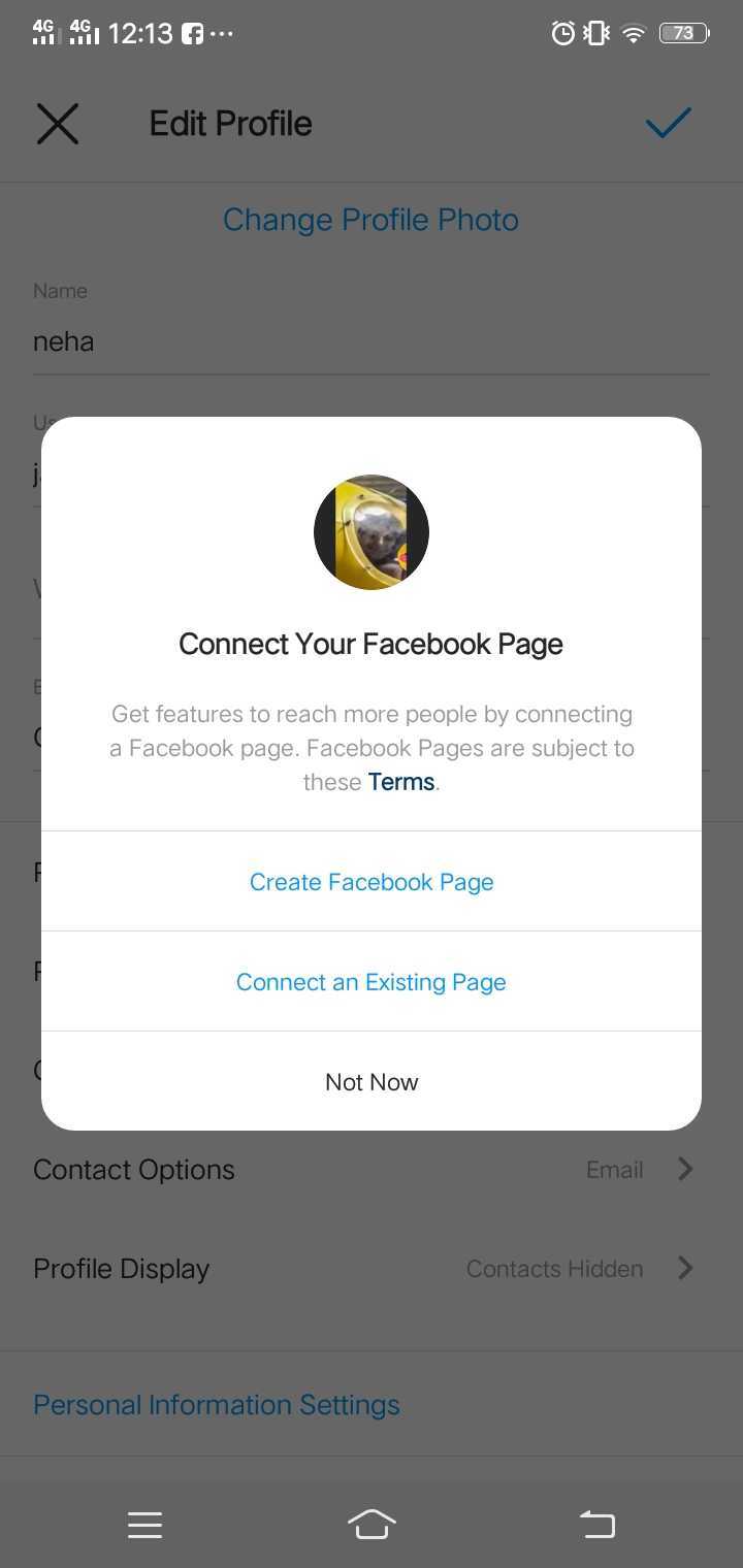 Connect your facebook