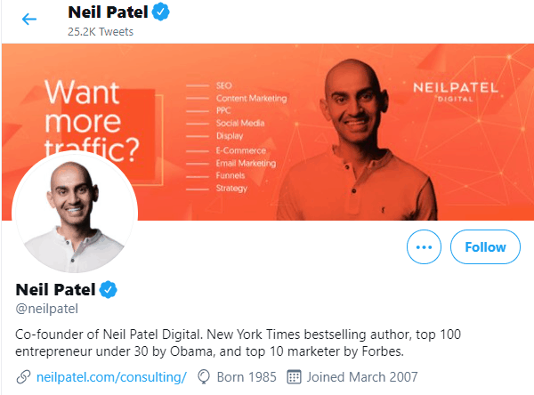 profile optimization Neil patel