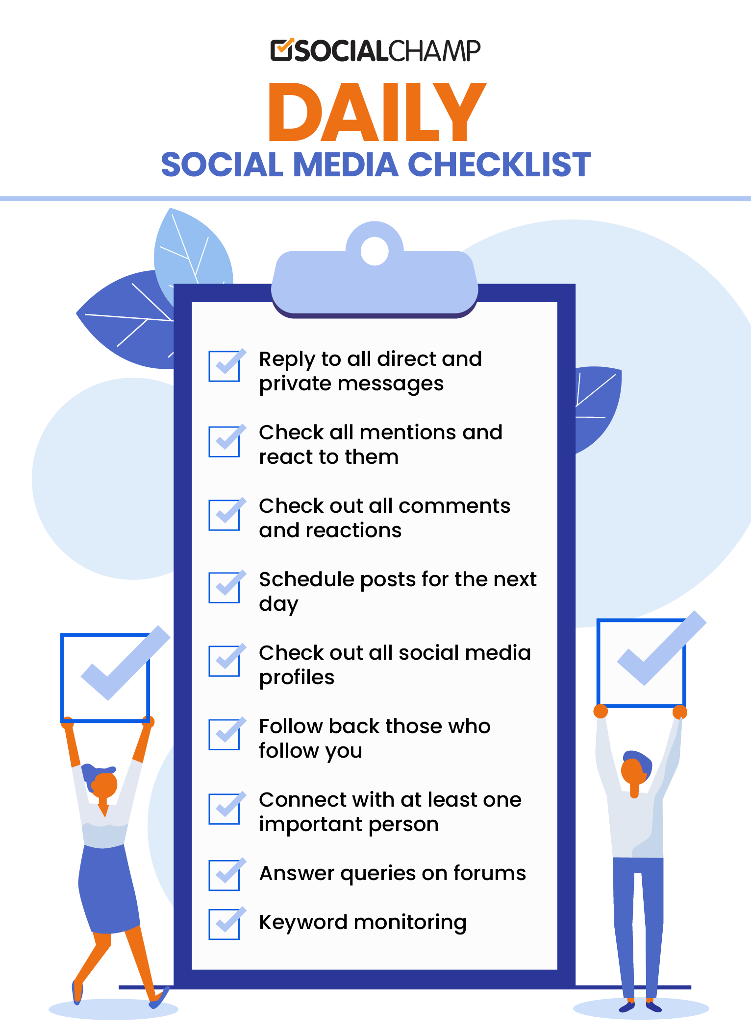 Daily Social Media Marketing Checklist