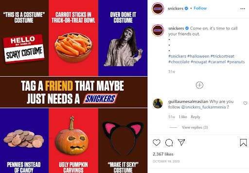 Snickers Halloween campaign