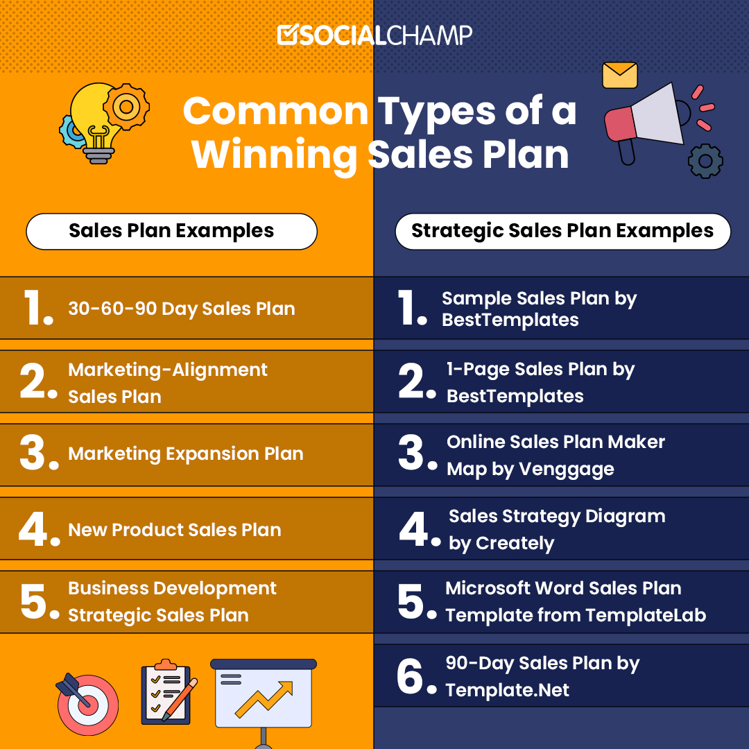 Common Types of a Winning Sales Plan with examples