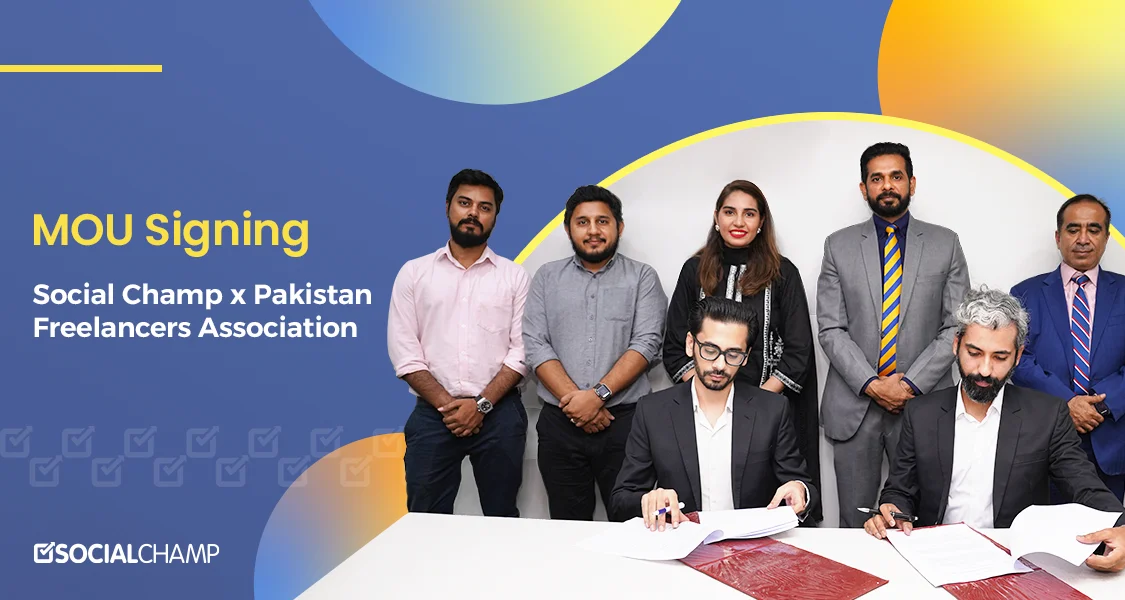 MOU Signing - Social Champ x Pakistan Freelancers Association